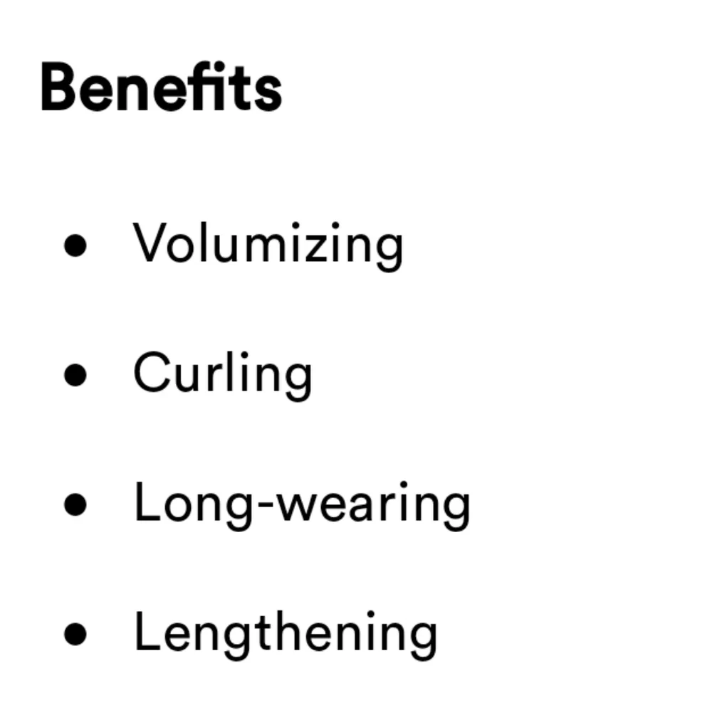 BENEFIT COSMETICS BAD GAL BOUNCE VOLUMIZING MASCARA.